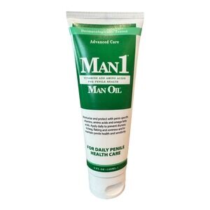 Man1 Man Oil Penile Health Cream Vitamins Amino Acids Moisturize 4 fl‎ oz